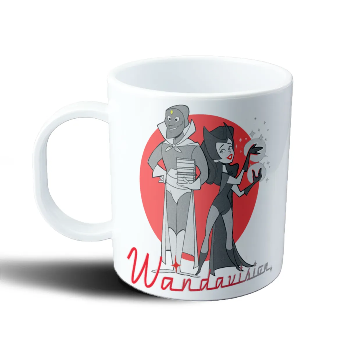 Taza de Plástico WandaVision Vision y Scarlet Witch Estilo Retro - vista 2