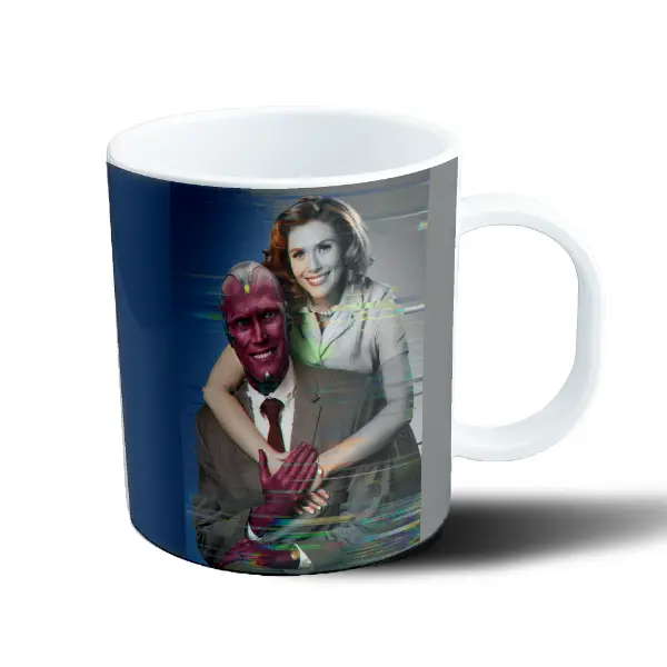 Taza de Plástico WandaVision Visión y Wanda