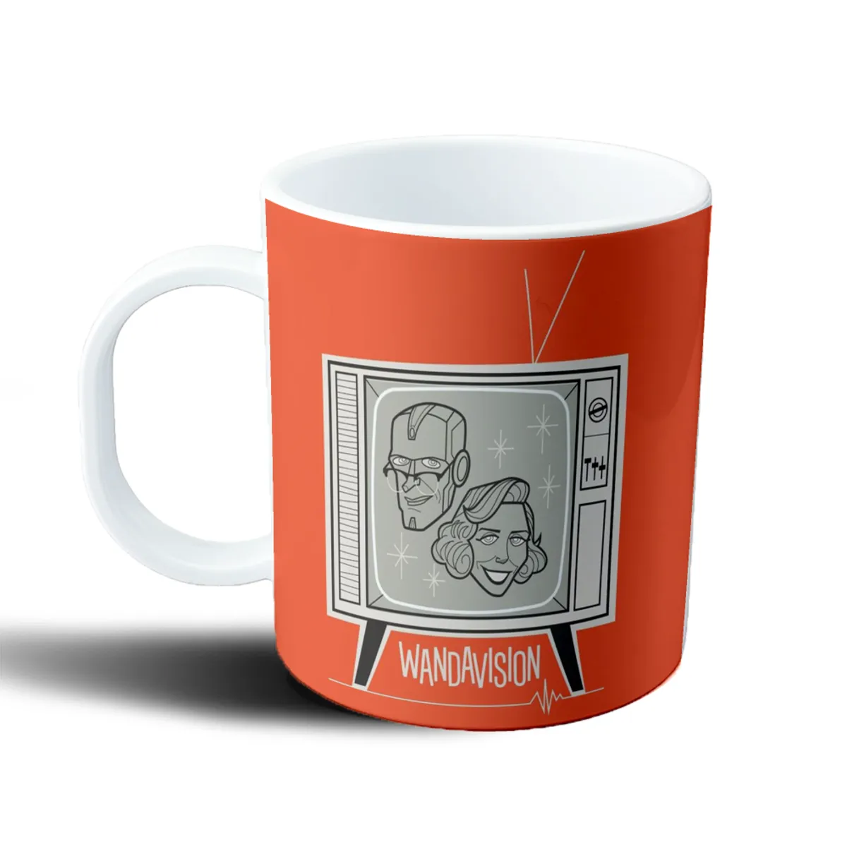 Taza de Plástico WandaVision Vision y Wanda Televisor - vista 2