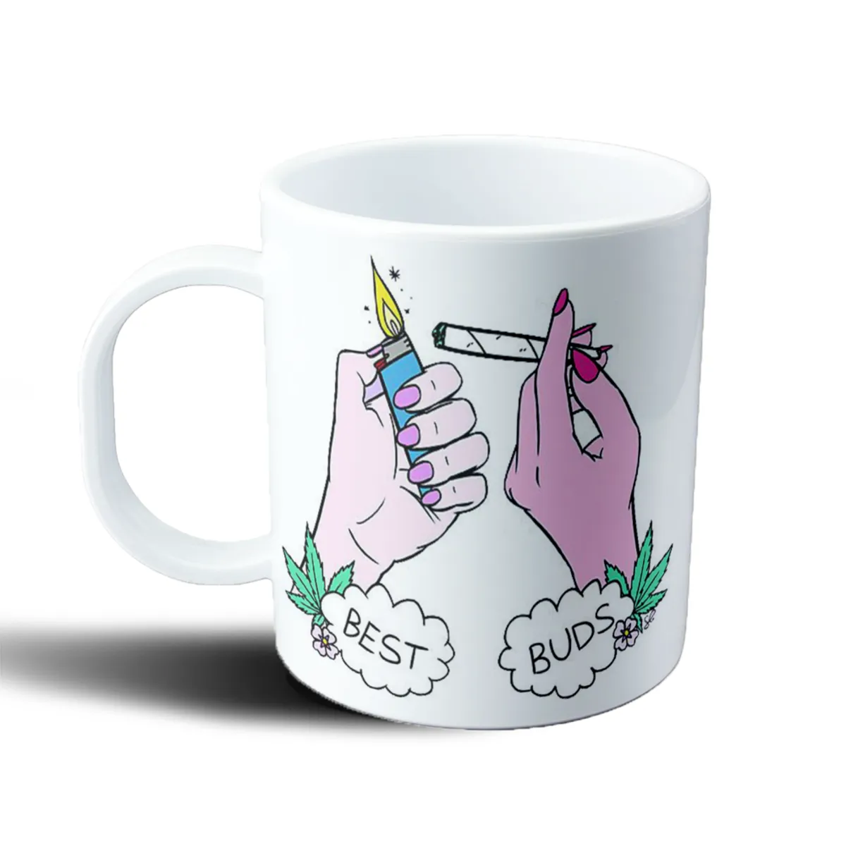 Taza de Plástico Best Buds Marihuana con Encendedor - vista 2