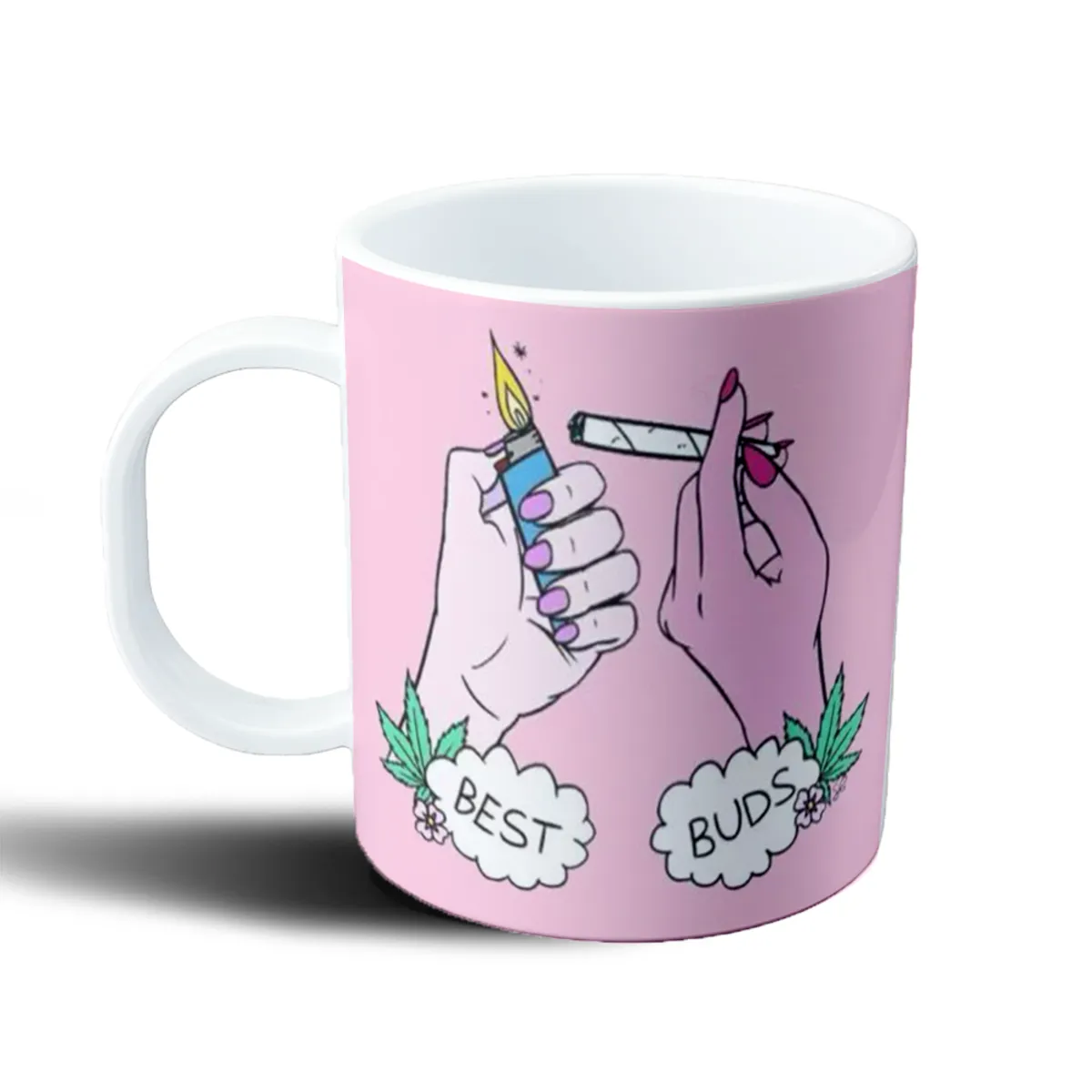 Taza de Plástico Weed Best Buds Encendedor y Porro - vista 2