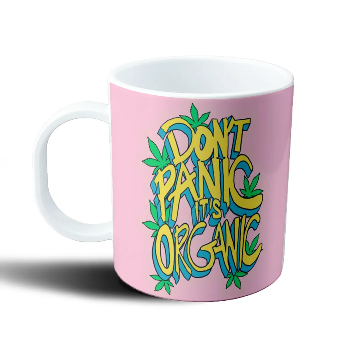 Taza de Plástico Don't Panic It's Organic Hojas de Marihuana - vista 2