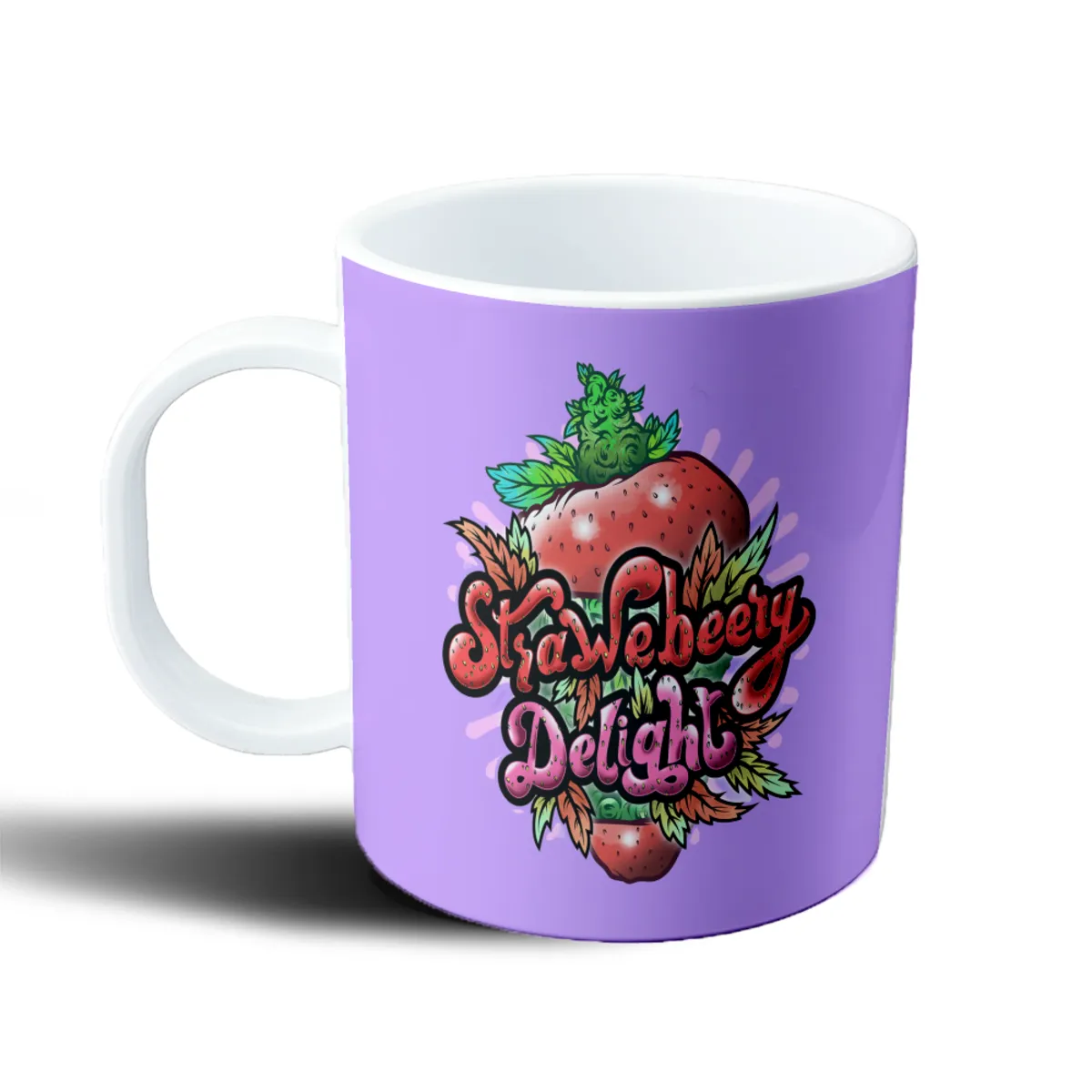 Taza de Plástico Strawberry Delight Frutilla y Cogollo - vista 2