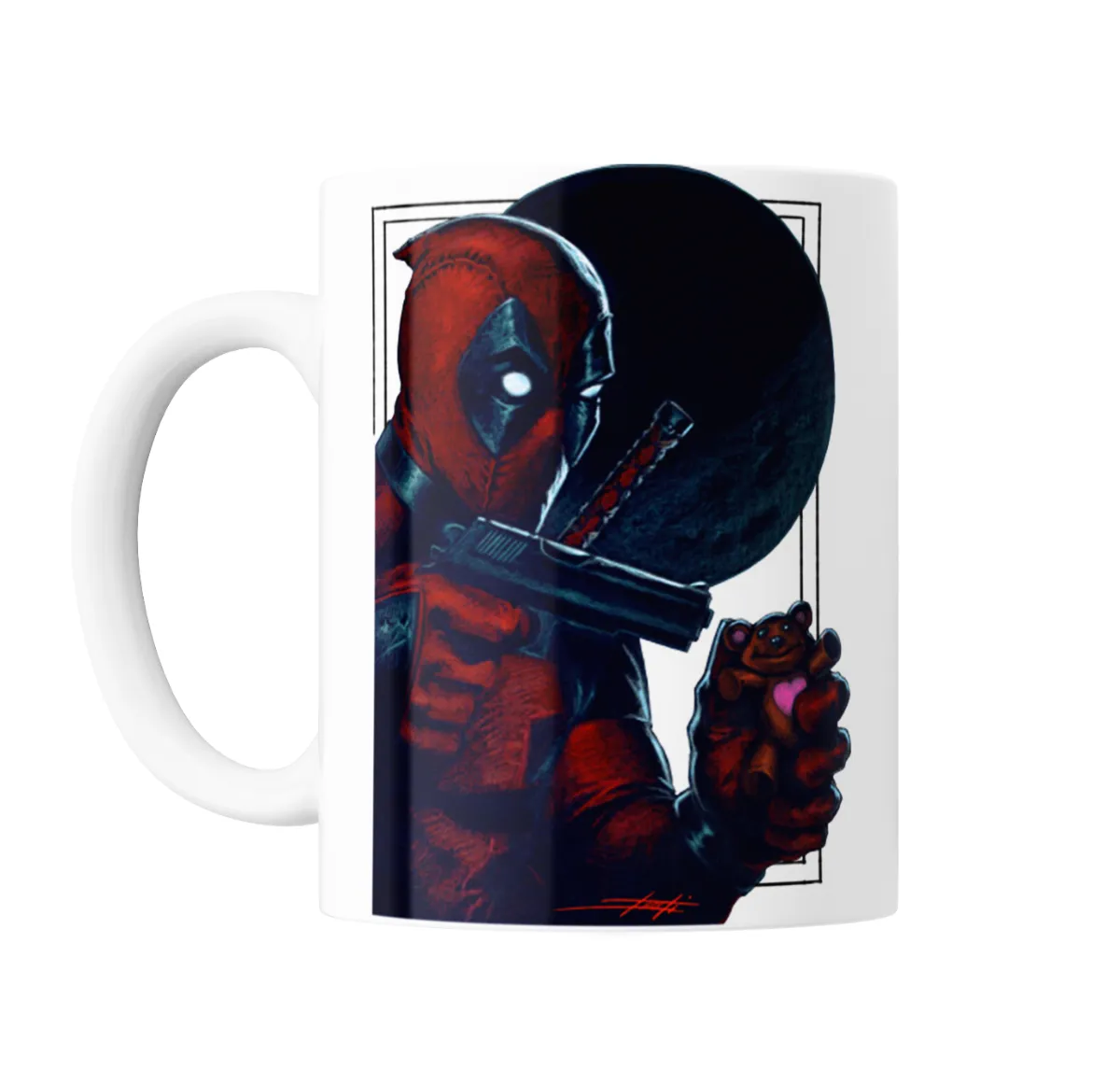 Taza de Cerámica Deadpool con Peluche y Pistola - vista 2