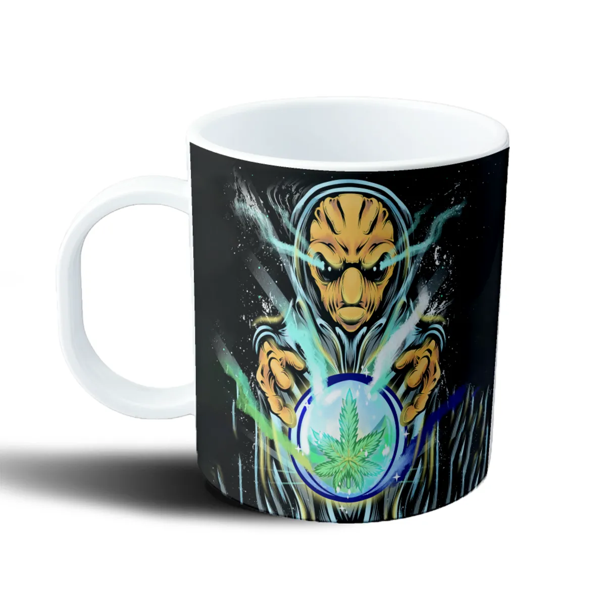 Taza de Plástico Weed Alien Mago Cannabis - vista 2