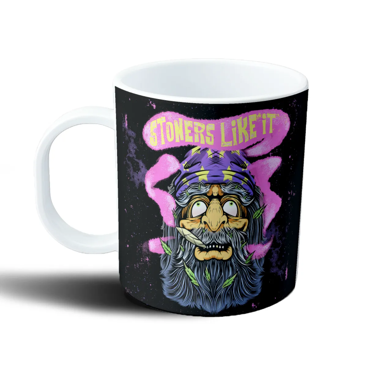 Taza de Plástico Stoners Like It Viejo con Porro - vista 2