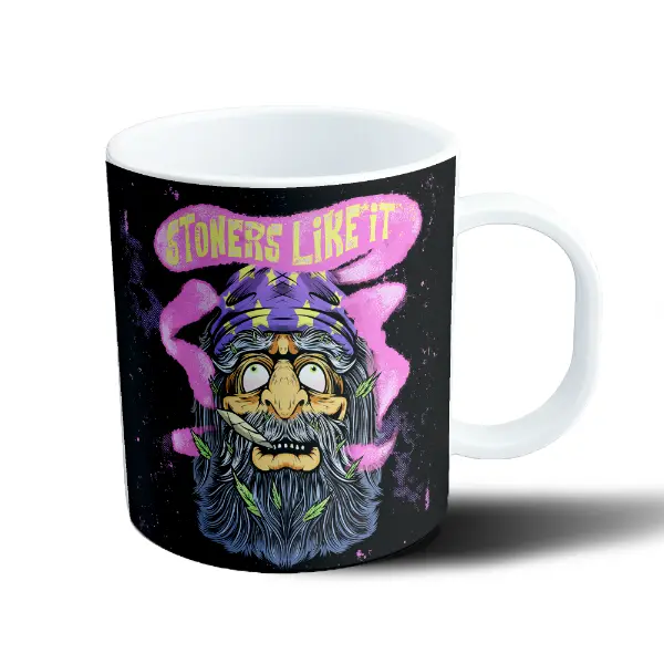 Taza de Plástico Stoners Like It Viejo con Porro