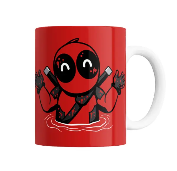 Taza de Cerámica Deadpool Chibi Sangriento