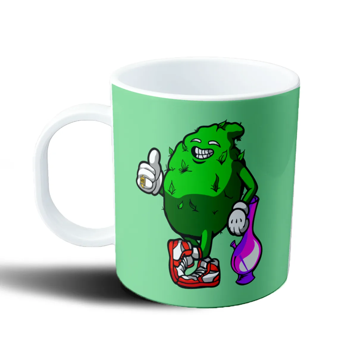 Taza de Plástico Cannabis Cartoon Pipa Zapatillas - vista 2