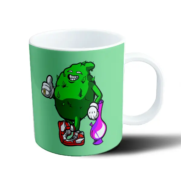 Taza de Plástico Cannabis Cartoon Pipa Zapatillas