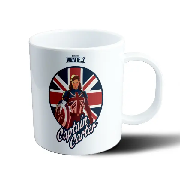 Taza de Plástico What If Captain Carter Union Jack