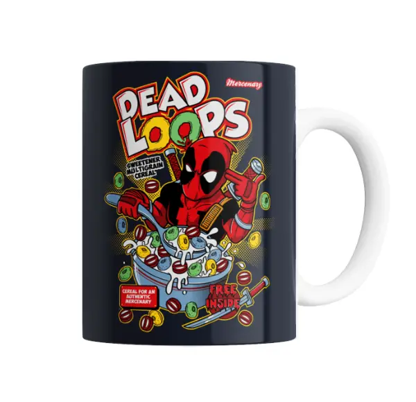 Taza de Cerámica Deadpool Dead Loops Cereal