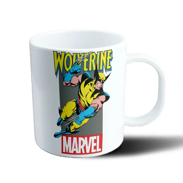 Taza de Plástico Wolverine Marvel Clásico