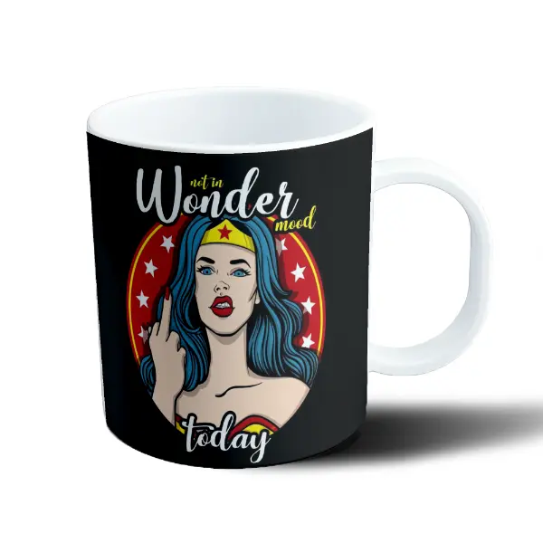 Taza de Plástico Wonder Woman Not in Wonder Mood Today