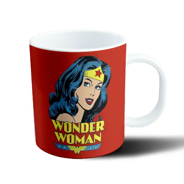 Taza de Plástico Wonder Woman Retro Comic