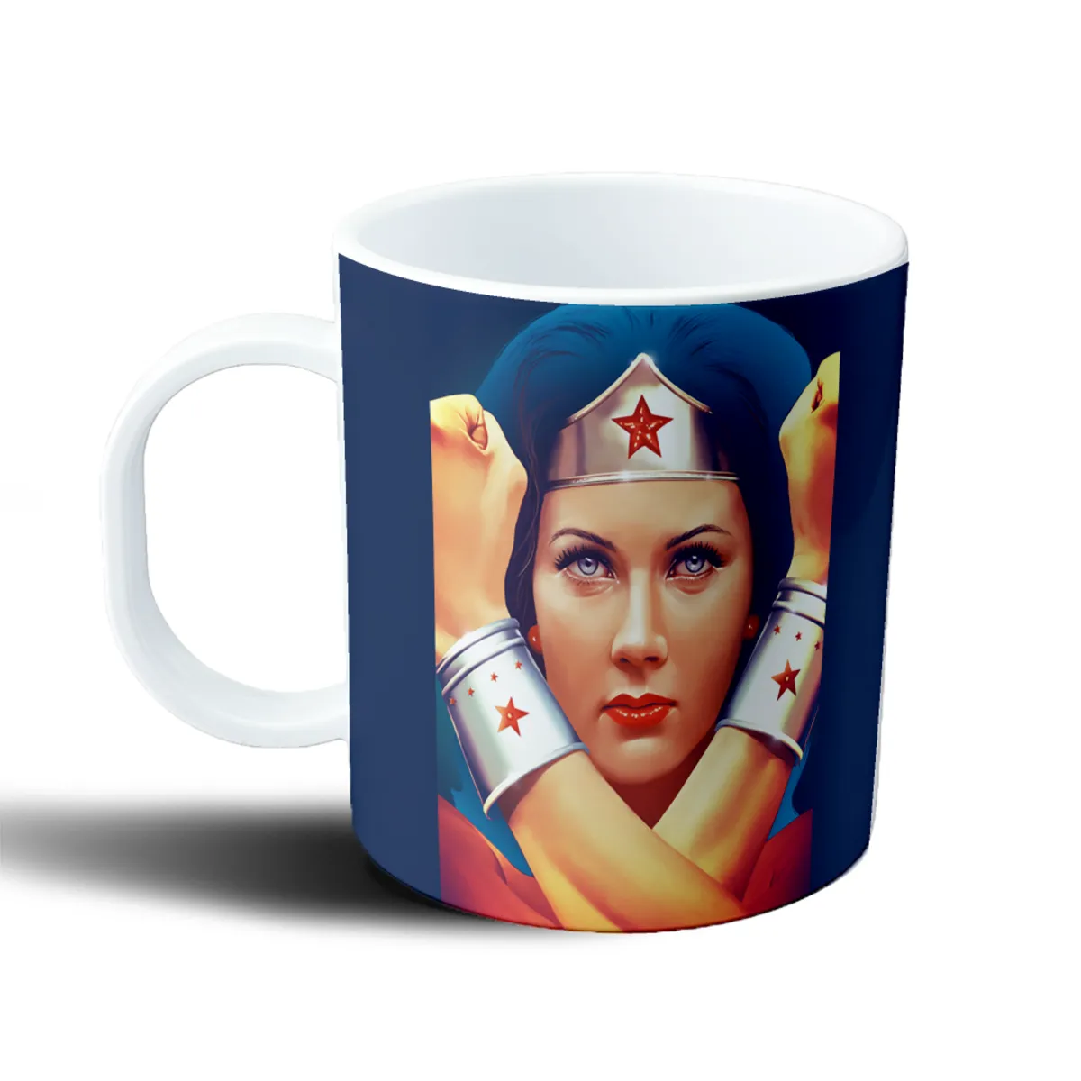 Taza de Plástico Wonder Woman Pose Clásica - vista 2