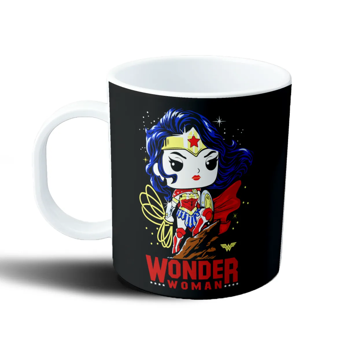 Taza de Plástico Wonder Woman Chibi - vista 2