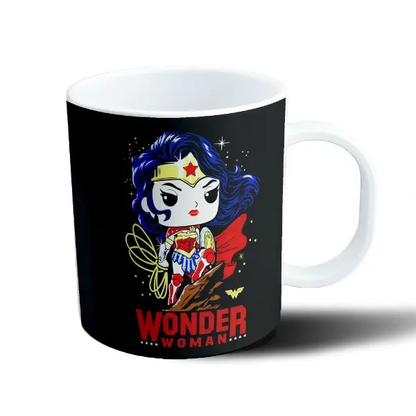 Taza de Plástico Wonder Woman Chibi