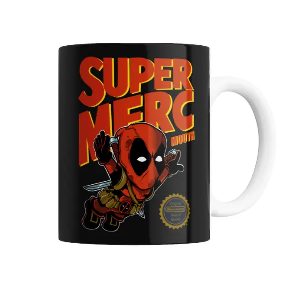 Taza de Cerámica Deadpool Super Merc Mouth
