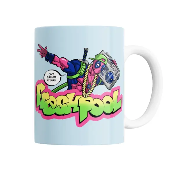 Taza de Cerámica Deadpool Swag Graffiti con Boombox