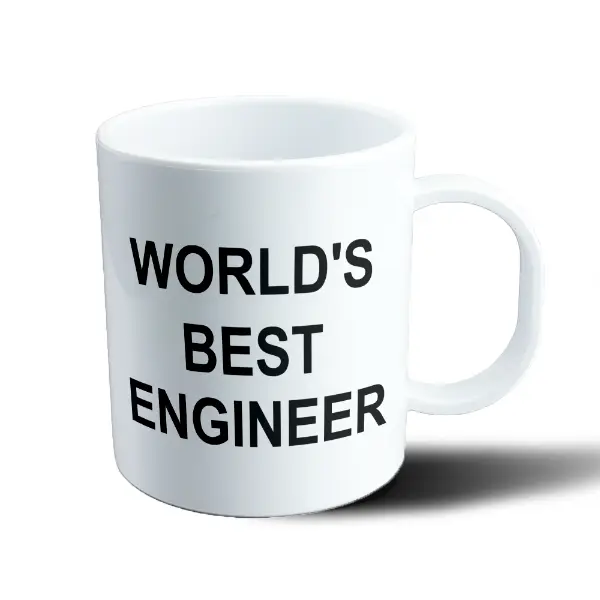Taza de Plástico World's Best Engineer