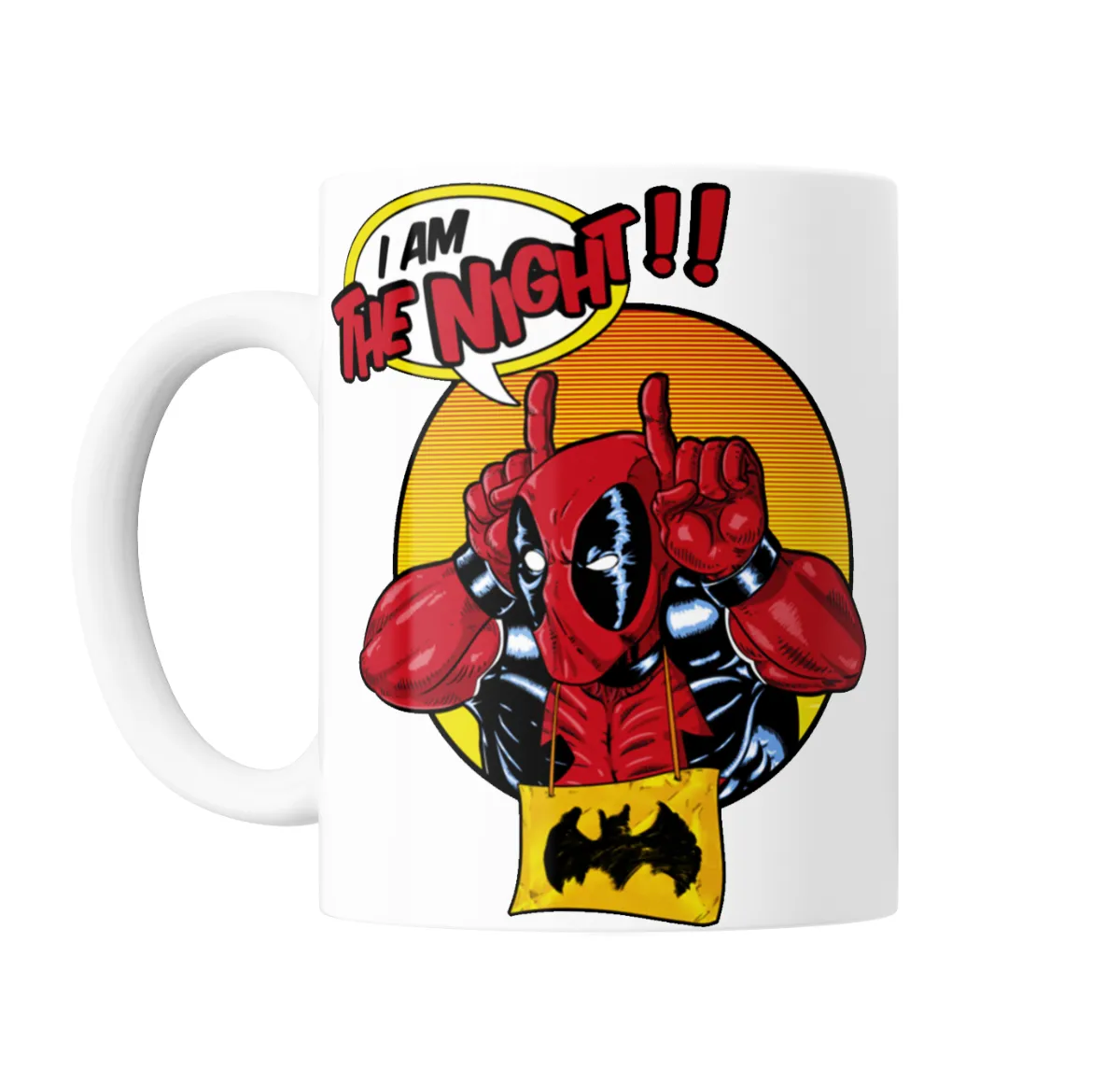 Taza de Cerámica Deadpool I Am The Night Batman - vista 2