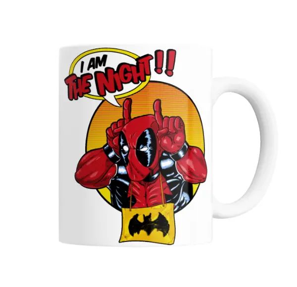 Taza de Cerámica Deadpool I Am The Night Batman