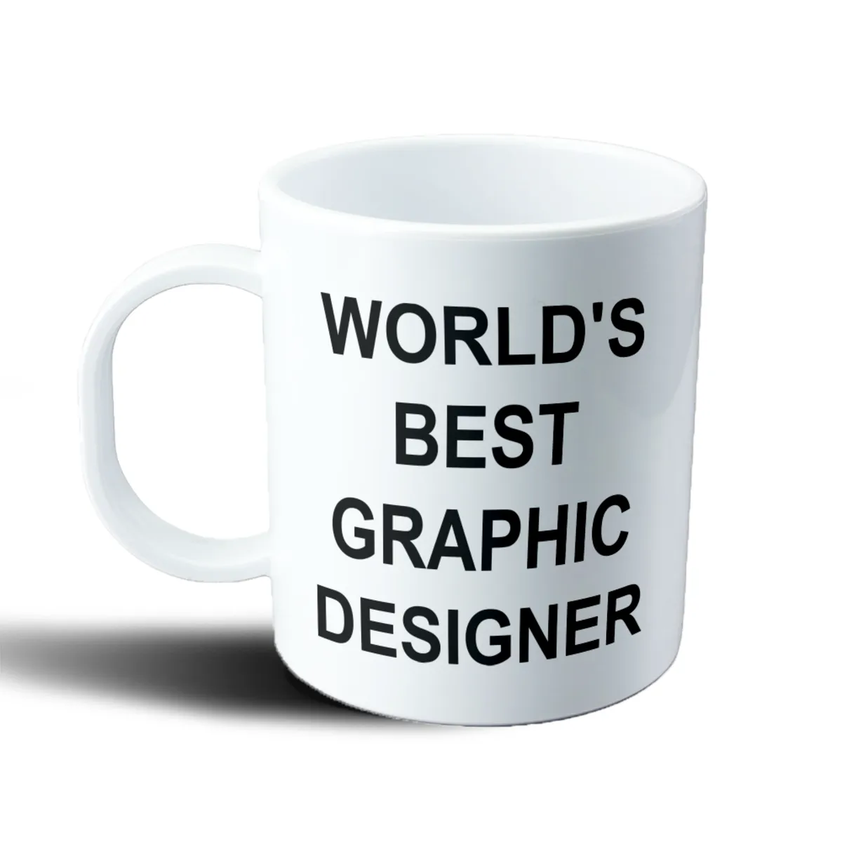 Taza de Plástico World's Best Graphic Designer - vista 2