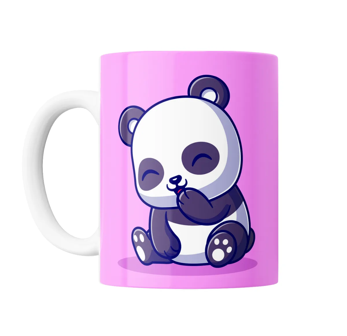 Taza de Cerámica Panda Kawaii Cerrando los Ojos - vista 2