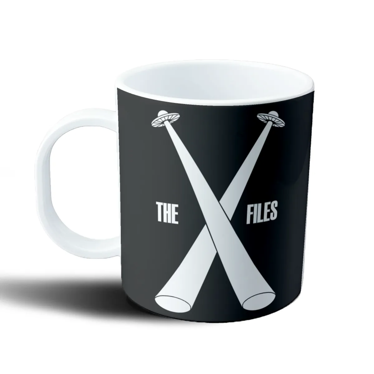 Taza de Plástico X Files Platillos Voladores y Haces de Luz - vista 2