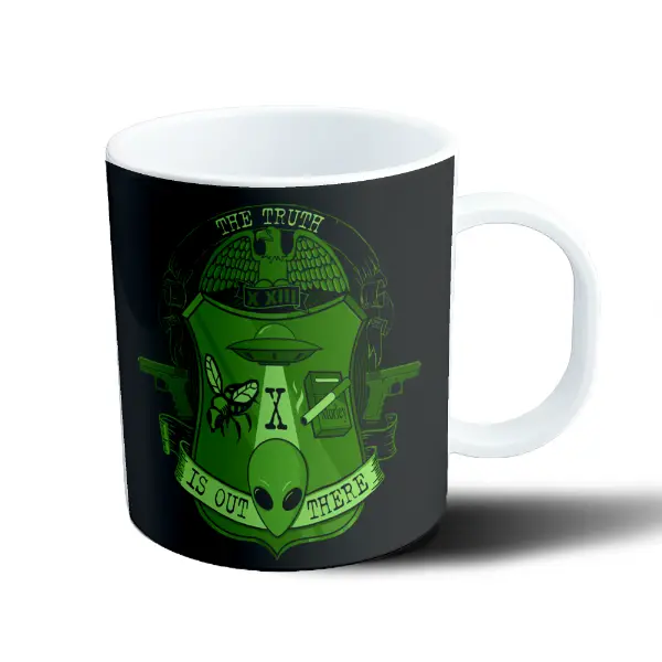 Taza de Plástico X Files The Truth Is Out There Escudo