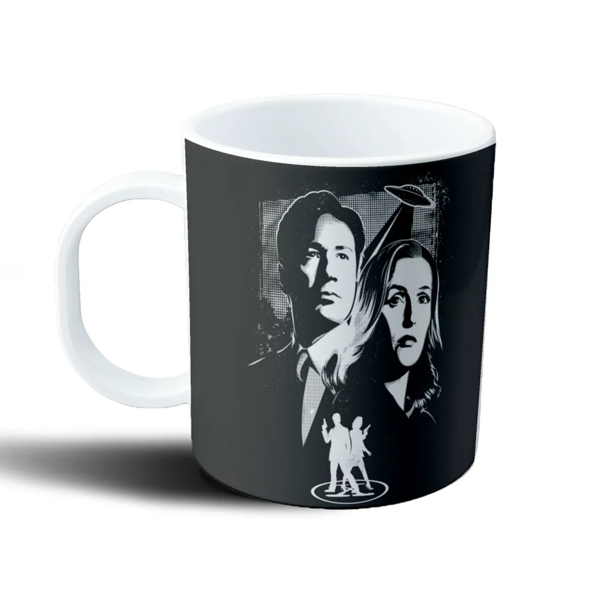 Taza de Plástico X Files Mulder y Scully con Platillo Volador - vista 2