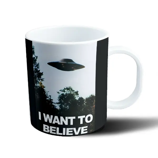 Taza de Plástico X Files I Want to Believe