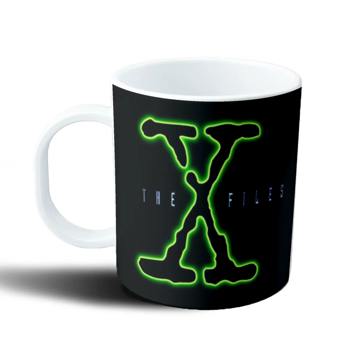 Taza de Plástico The X Files Logo Verde Neón - vista 2