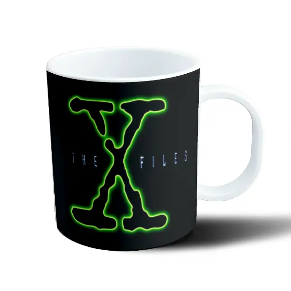 Taza de Plástico The X Files Logo Verde Neón