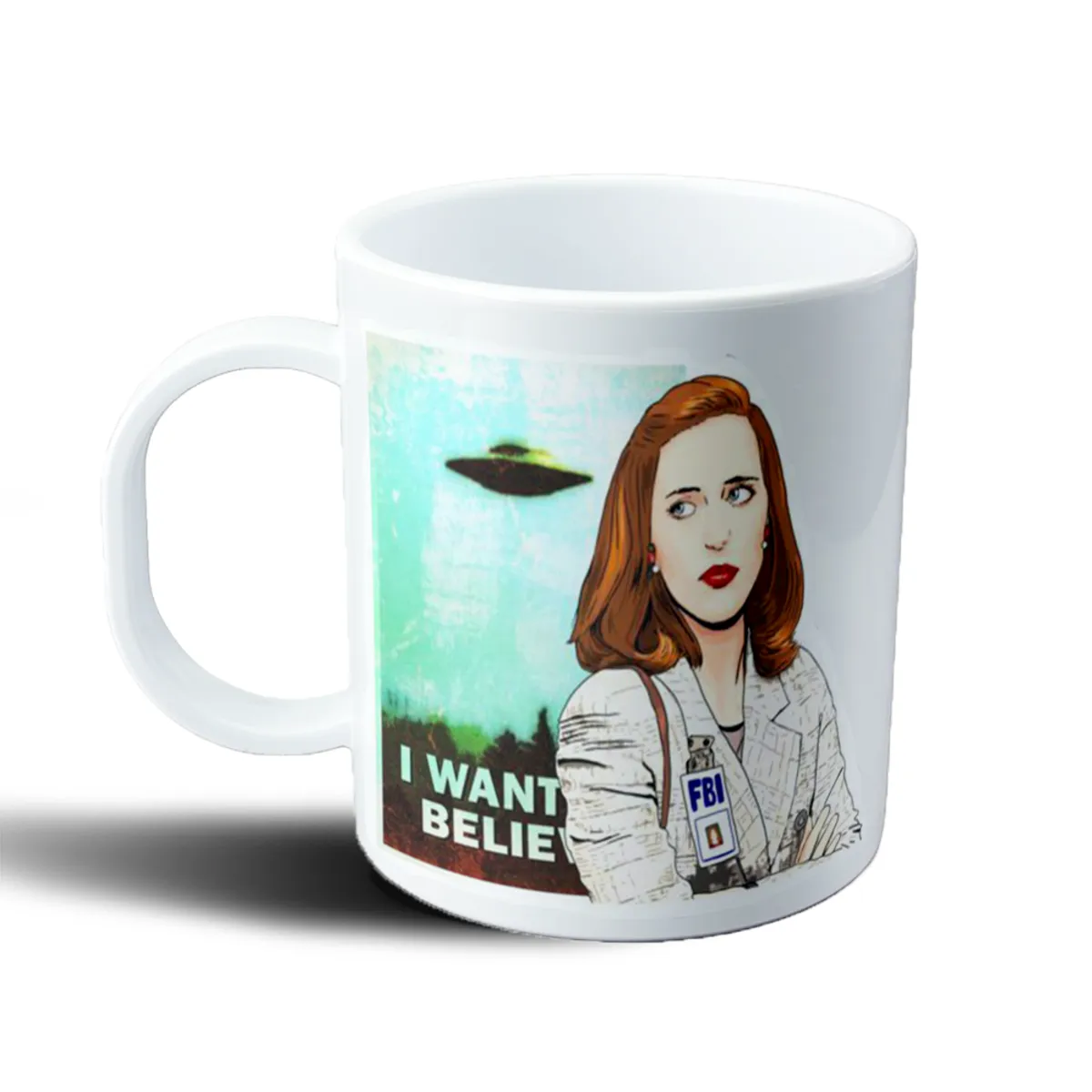 Taza de Plástico X Files Scully I Want to Believe - vista 2