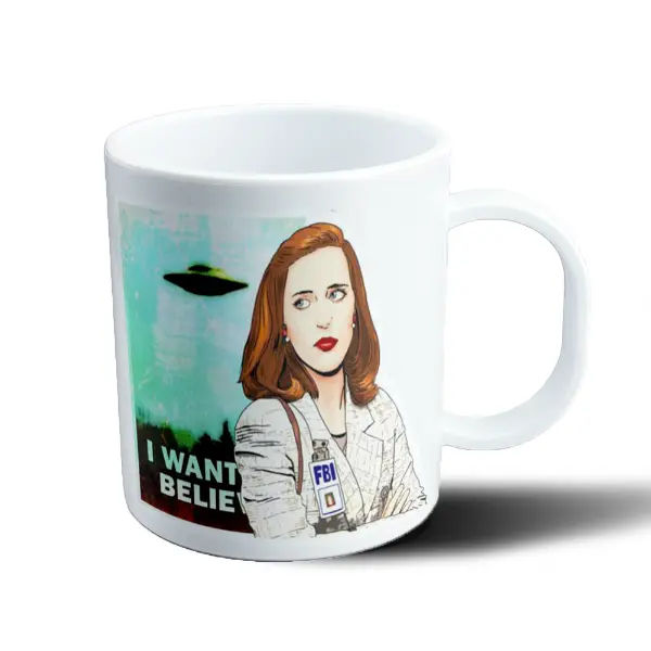 Taza de Plástico X Files Scully I Want to Believe