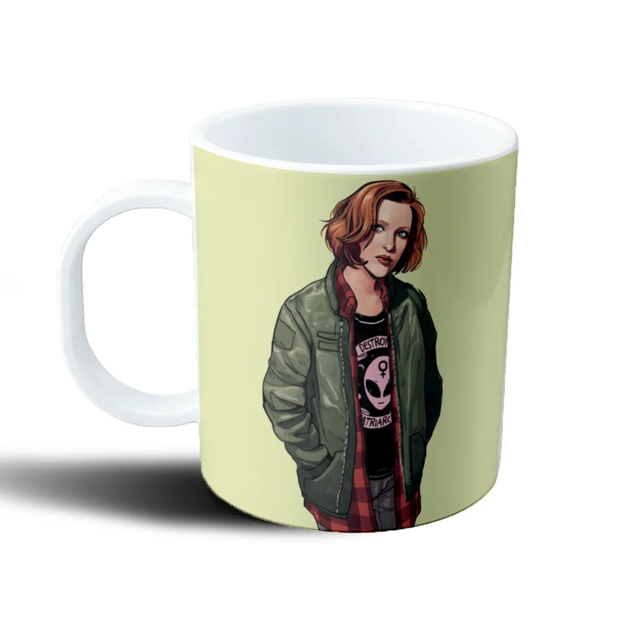 Taza de Plástico X Files Chica Destroy Patriarchy - vista 2