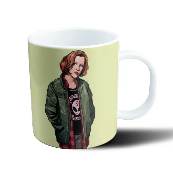 Taza de Plástico X Files Chica Destroy Patriarchy
