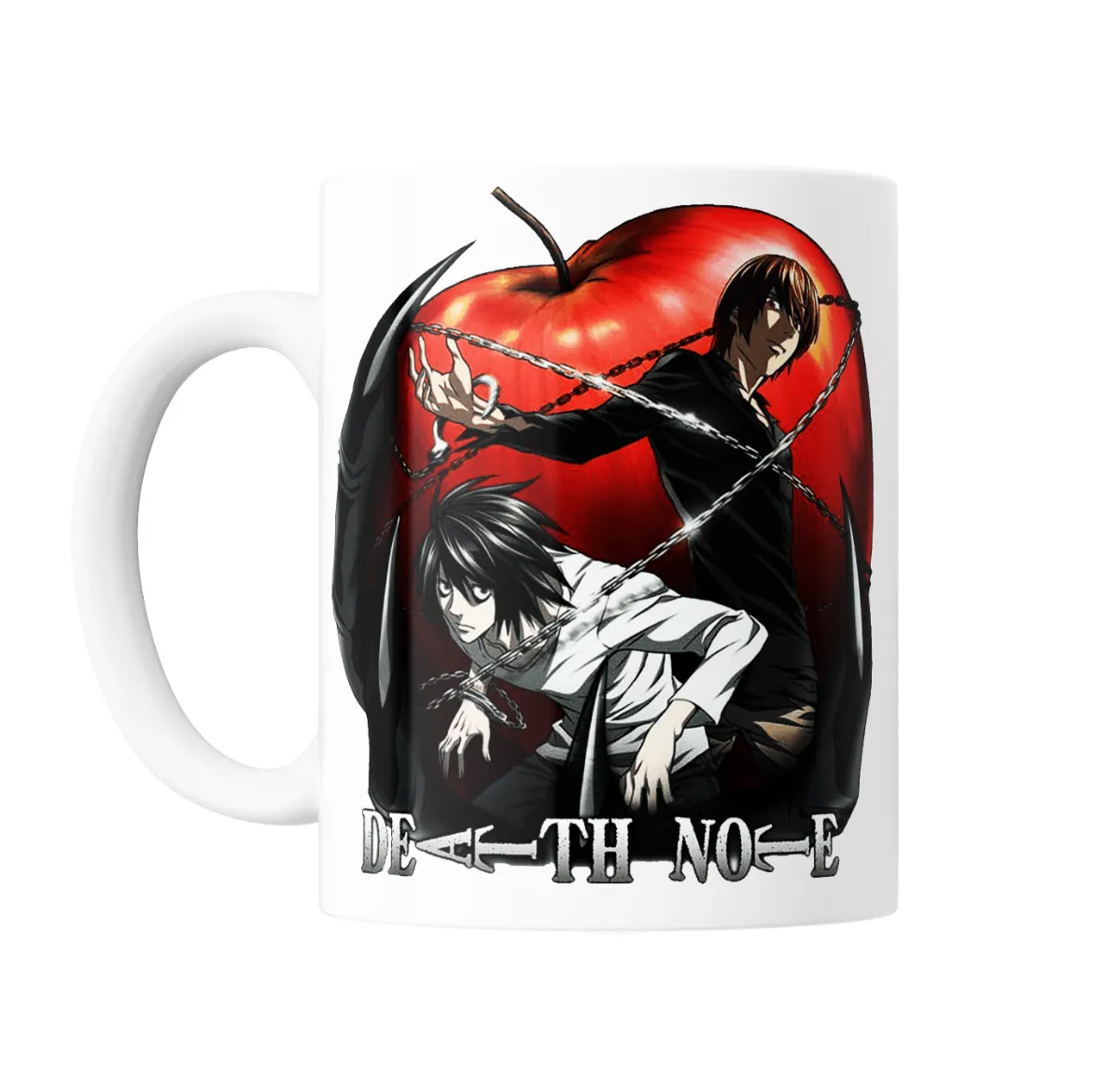 Taza de Cerámica Death Note Light y L con Manzana - vista 2