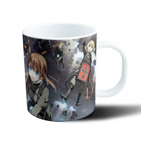 Taza de Plástico Youjo Senki Tanya y Compañía