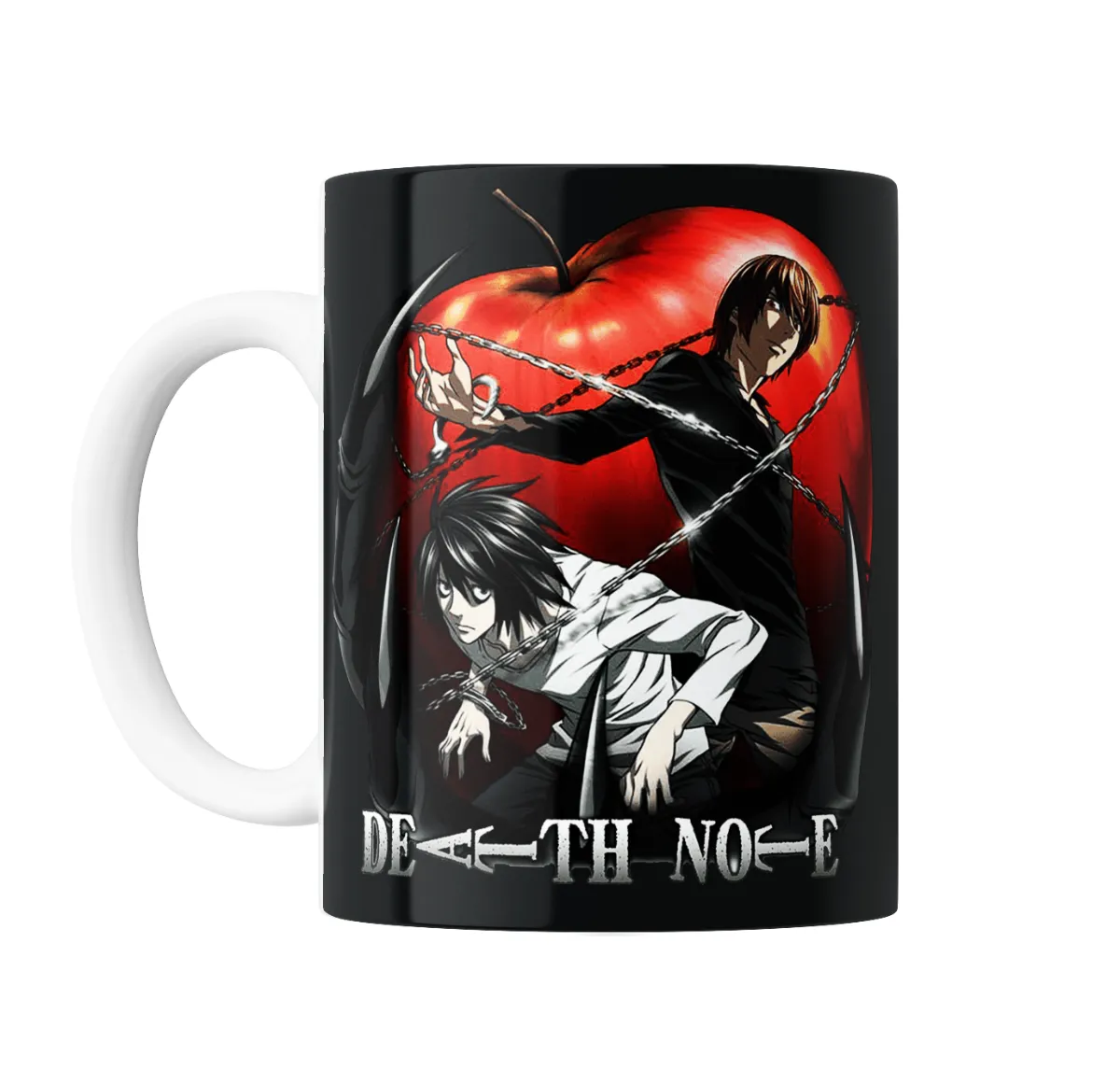Taza de Cerámica Death Note Light y L Manzana - vista 2