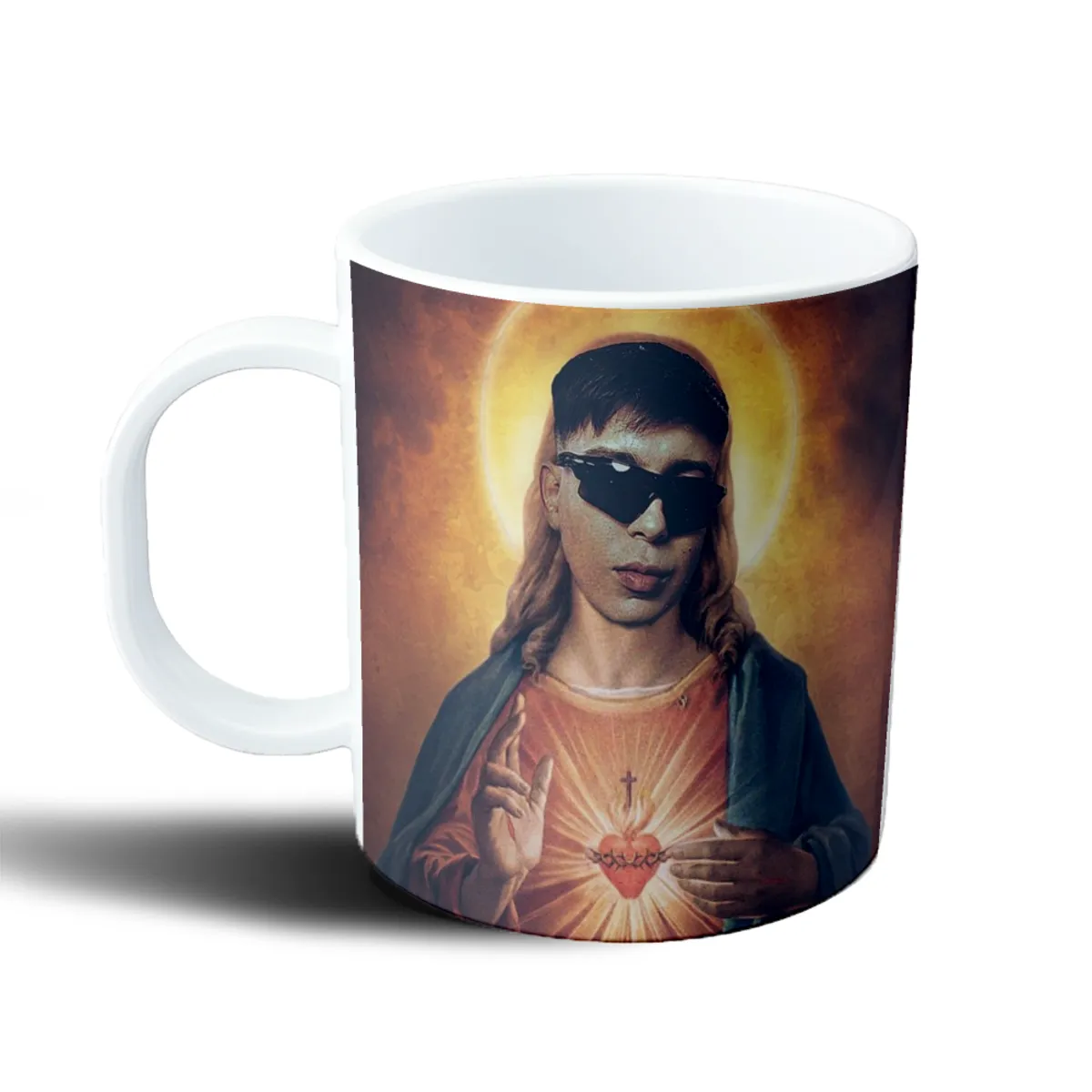 Taza de Plástico Ysy A Sagrado Corazón con Lentes - vista 2