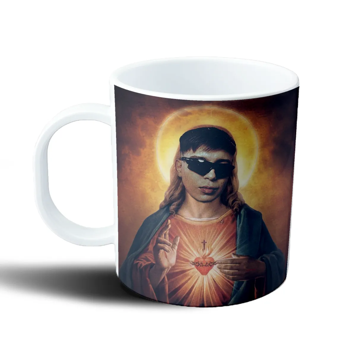 Taza de Plástico YSY A Sagrado Corazón con Lentes - vista 2