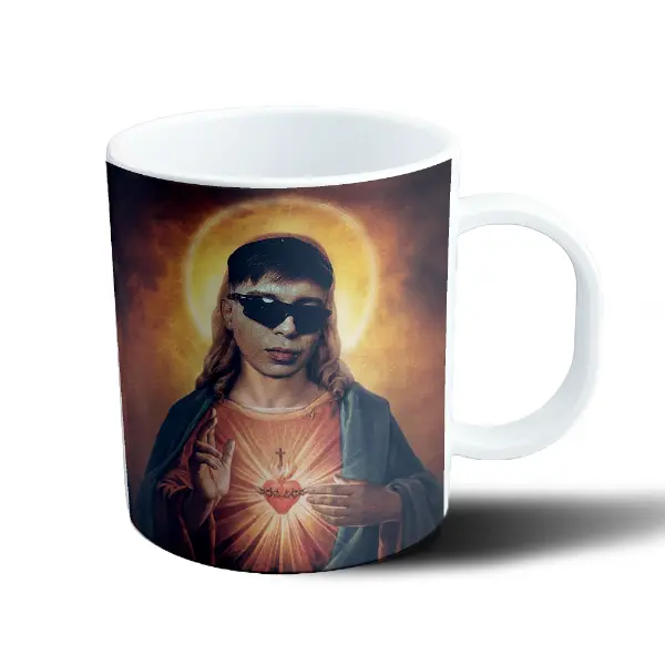 Taza de Plástico YSY A Sagrado Corazón con Lentes