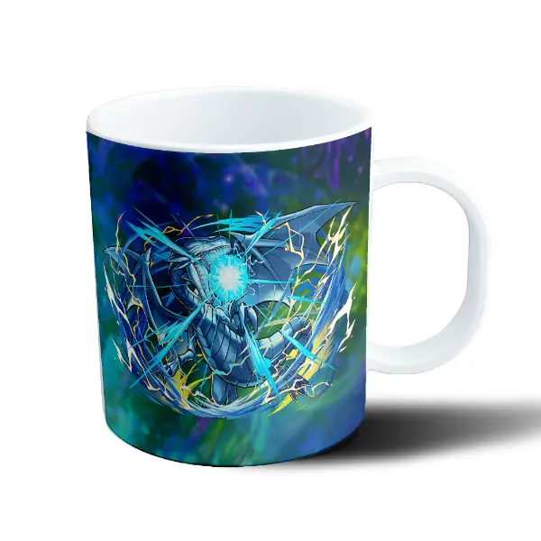 Taza de Plástico Yu Gi Oh Dragón Blanco de Ojos Azules Relámpago