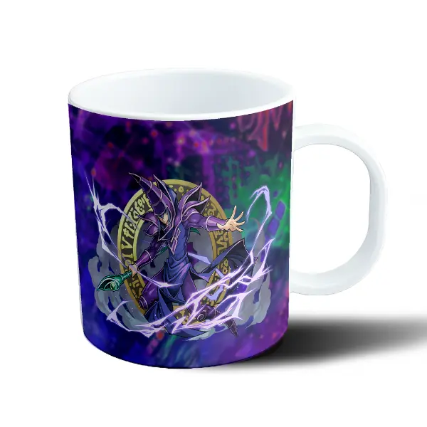 Taza de Plástico Yu Gi Oh Mago Oscuro Rayos