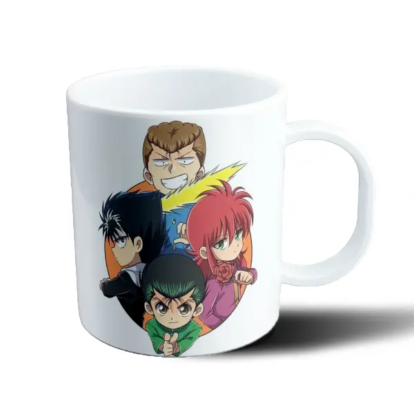 Taza de Plástico Yu Yu Hakusho Yusuke Kuwabara Hiei Kurama
