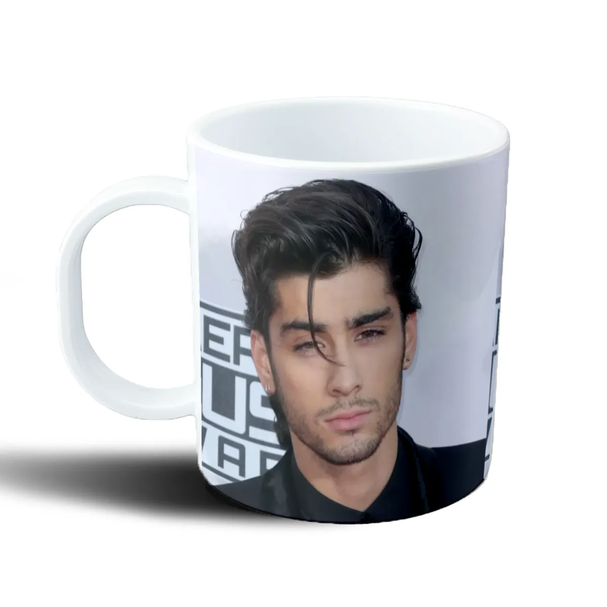 Taza de Plástico Zayn Malik Retrato - vista 2