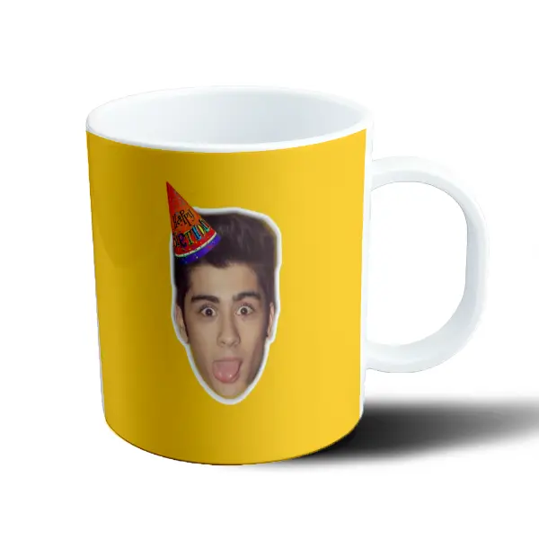Taza de Plástico Zayn Malik Cumpleaños con Gorro de Fiesta